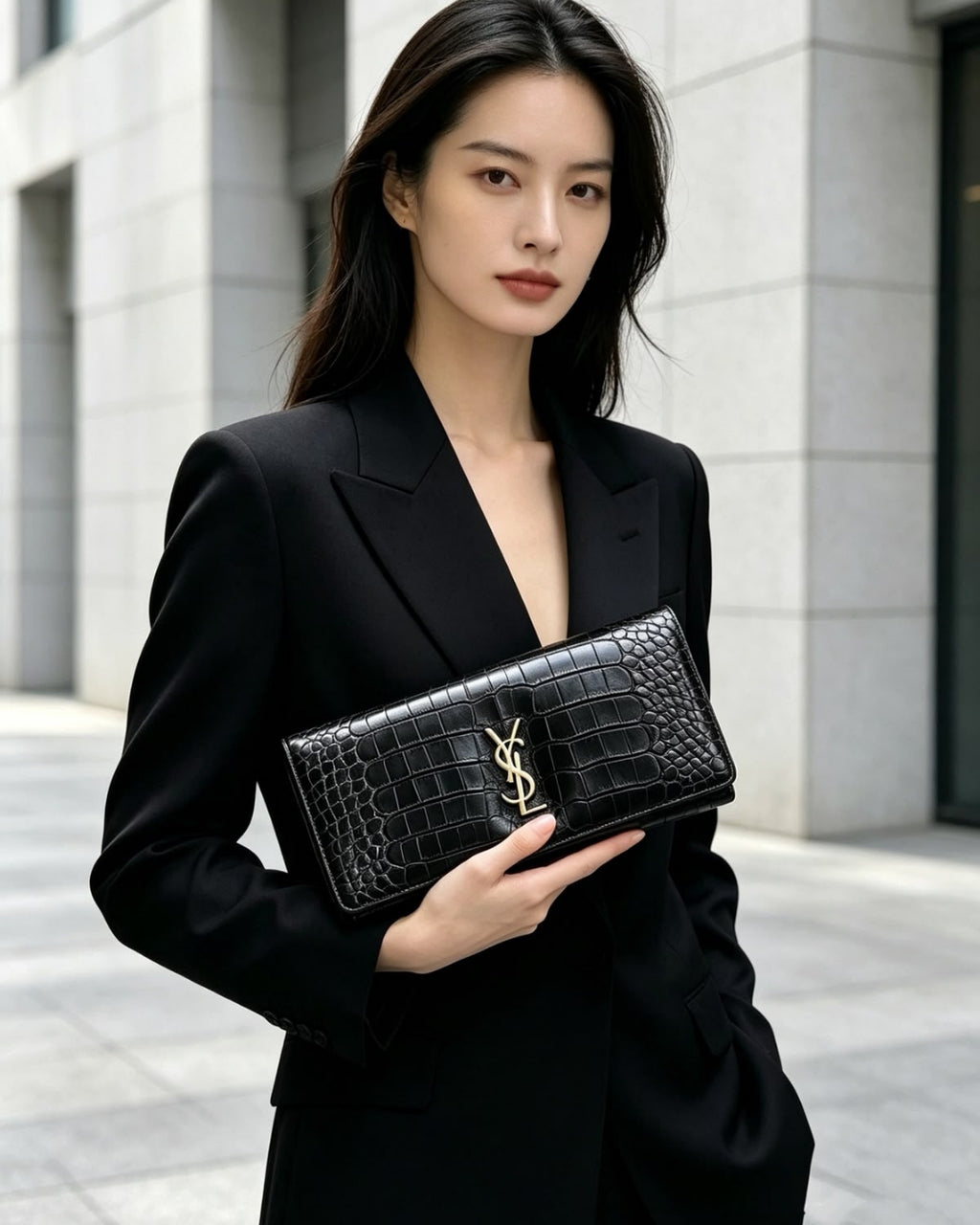 YSL Continental Wallet 22 cm Master