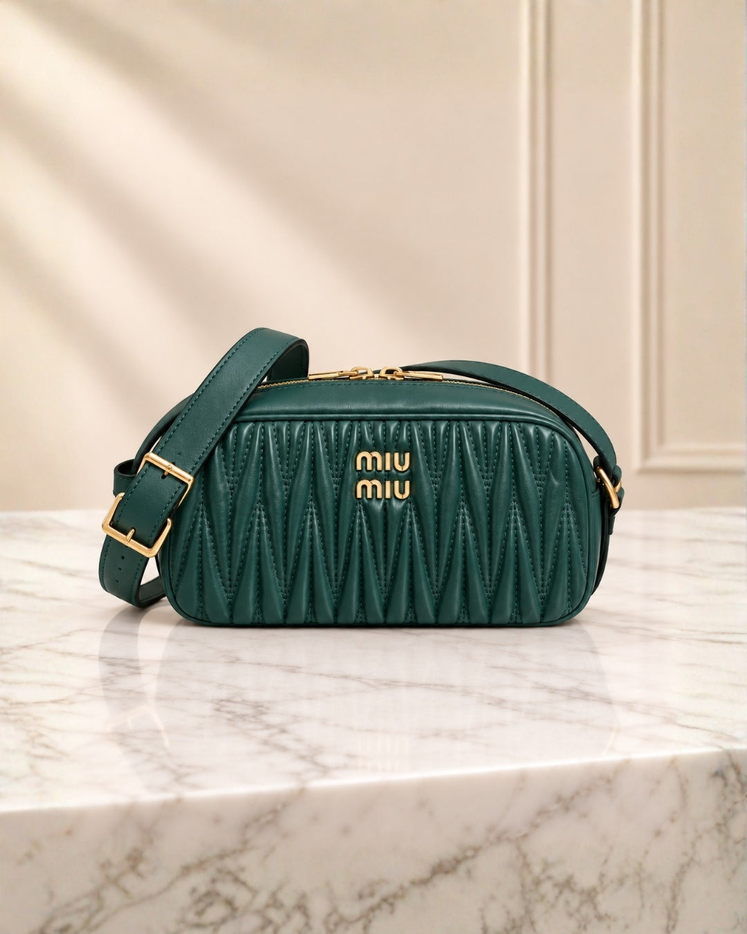 MIU MIU Matelassé Crossbody Bag 26cm