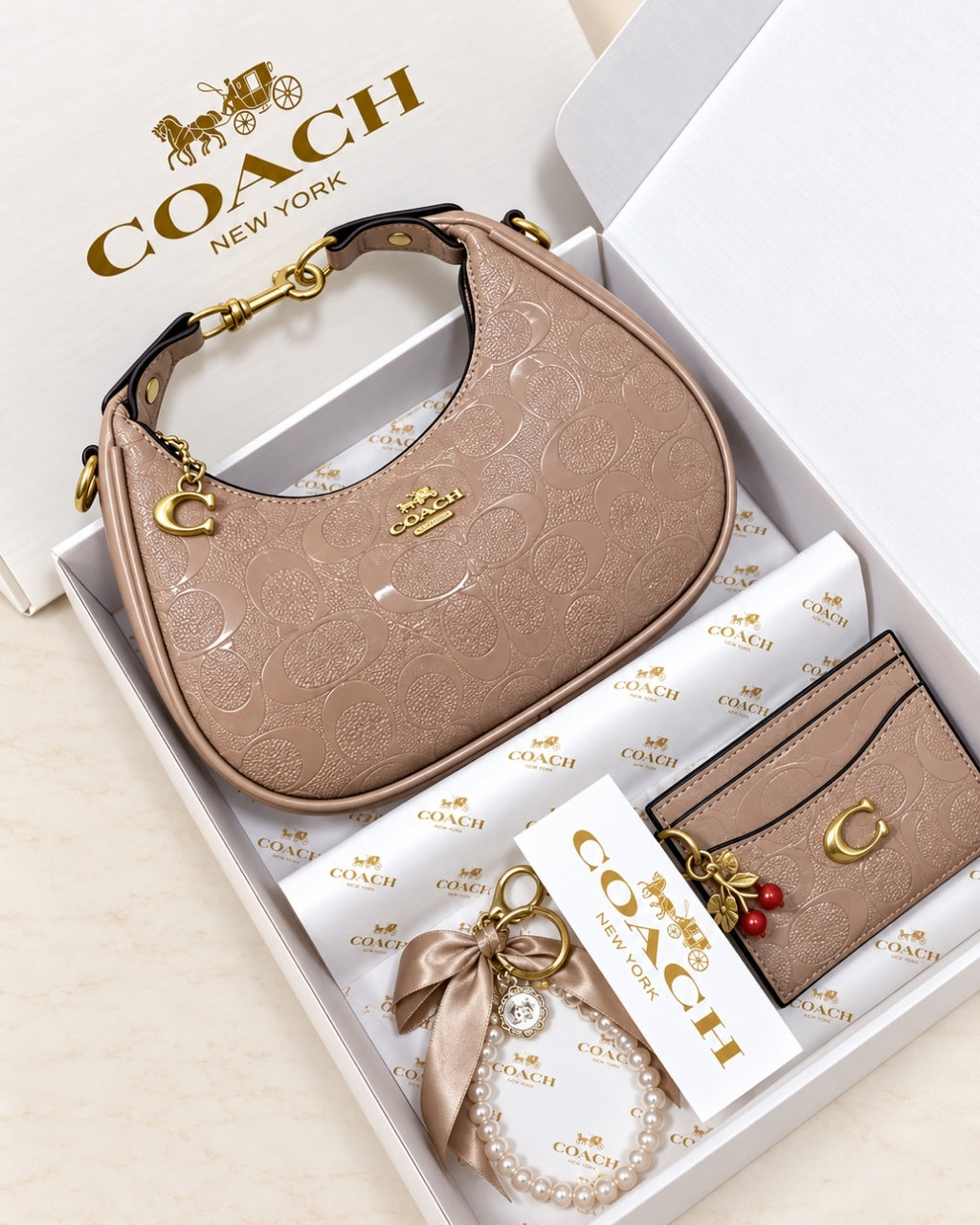 COACH Mini Hobo Gift Set 22cm