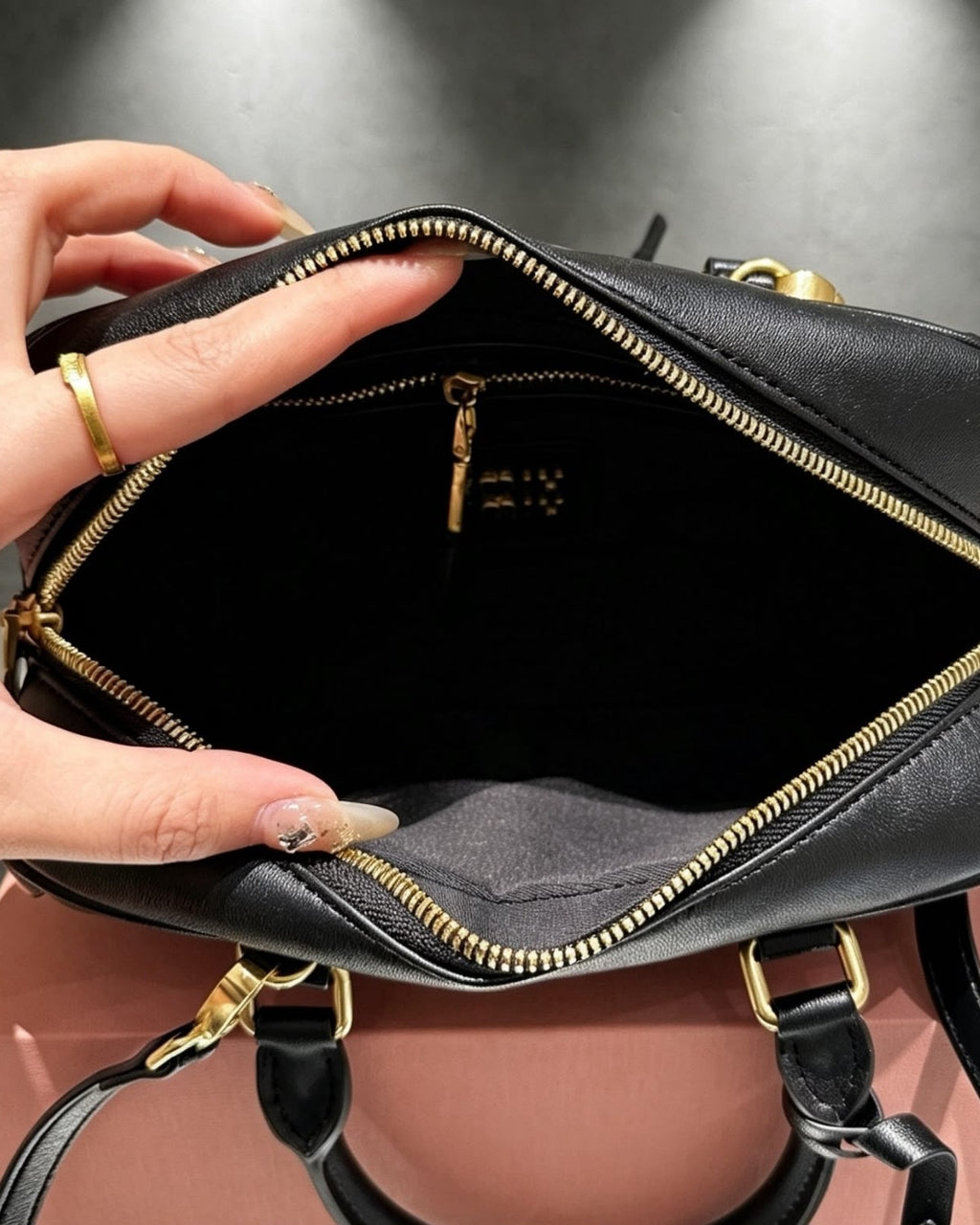 MIU MIU Matelassé Top Handle Bag 25cm