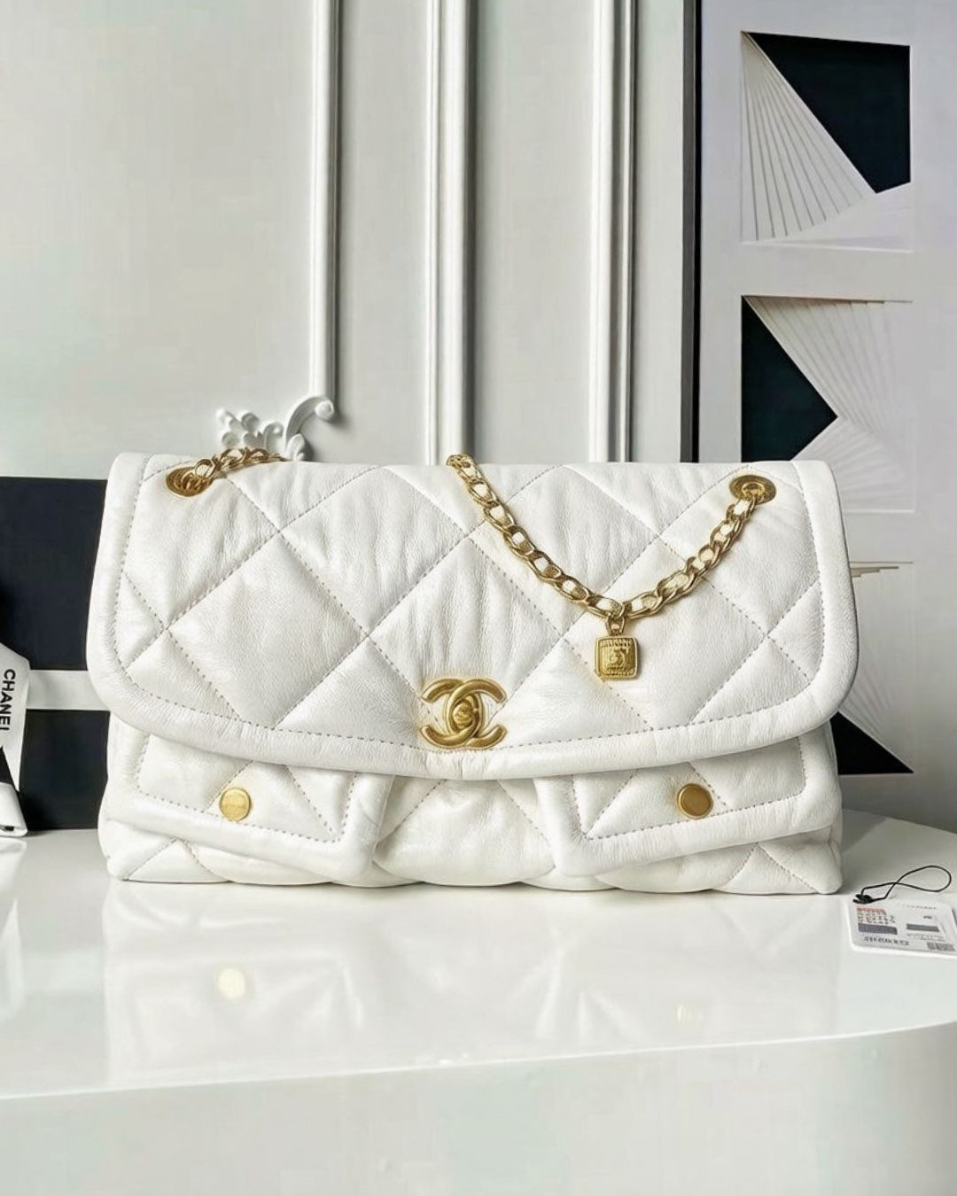 CHANEL Quilted Flap Shoulder Bag 30cm