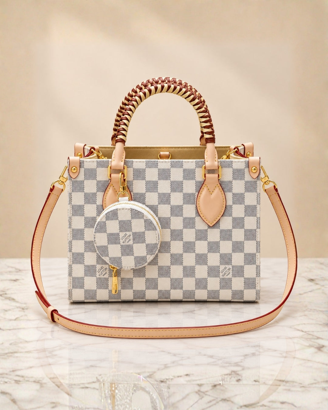 LV Checkered Tote 25cm Master