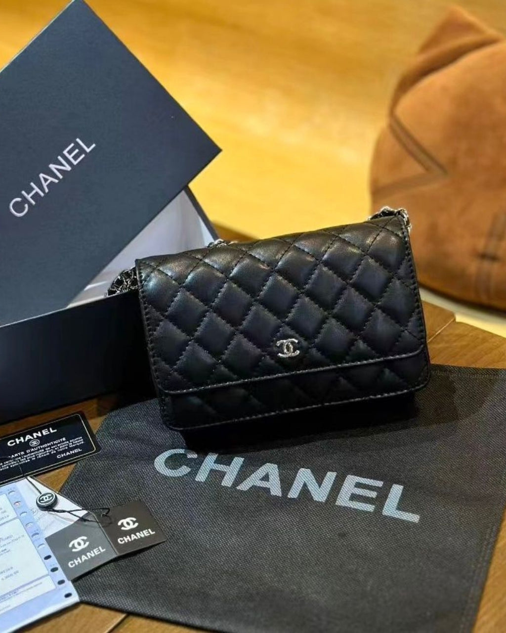 CHANEL Mini Quilted Flap Bag 20cm