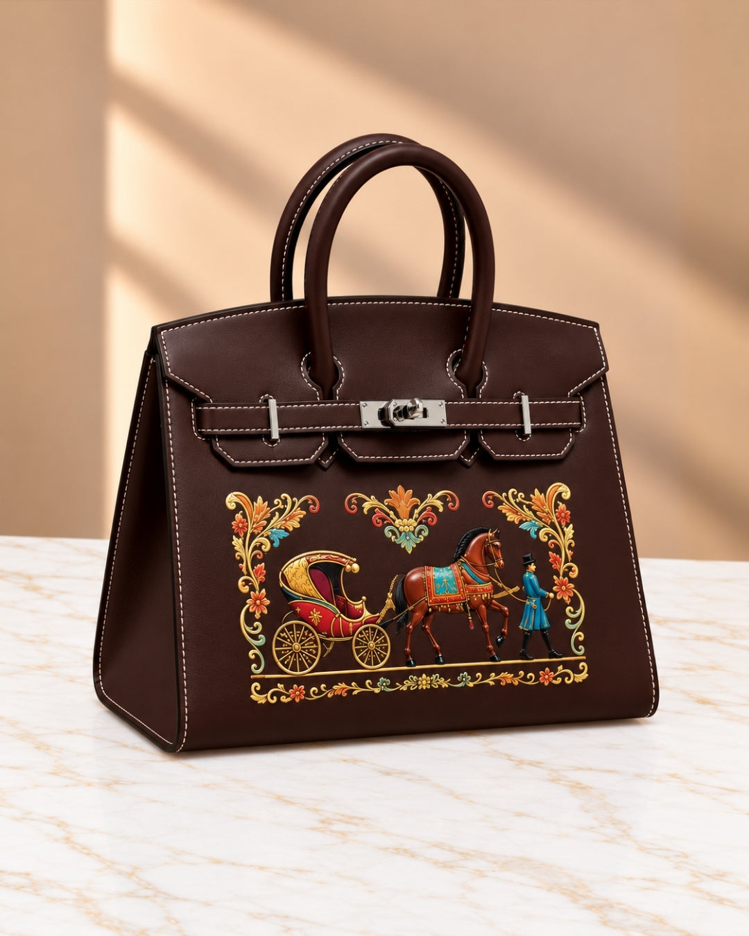 HERMES Birkin Carriage Print 30cm