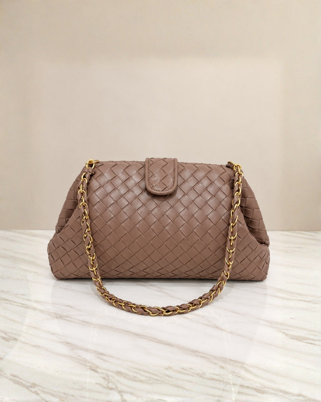 BOTTEGA Woven Clutch Bag 30 cm A+