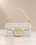 VALENTINO Floral Crystal Bag Large 27cm