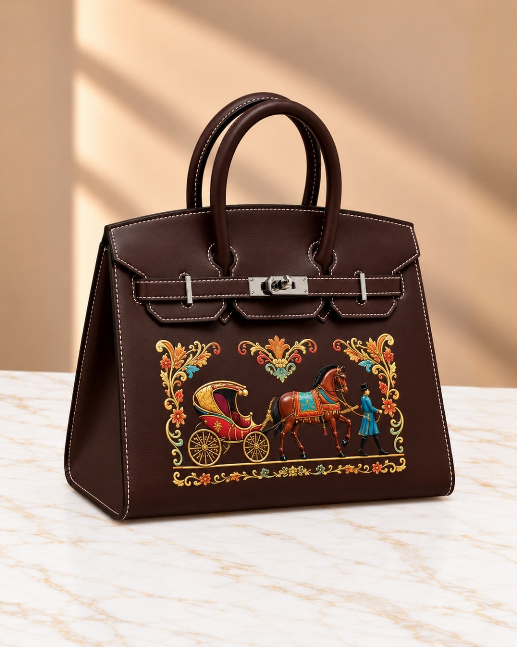 HERMES Birkin Carriage Print 30cm