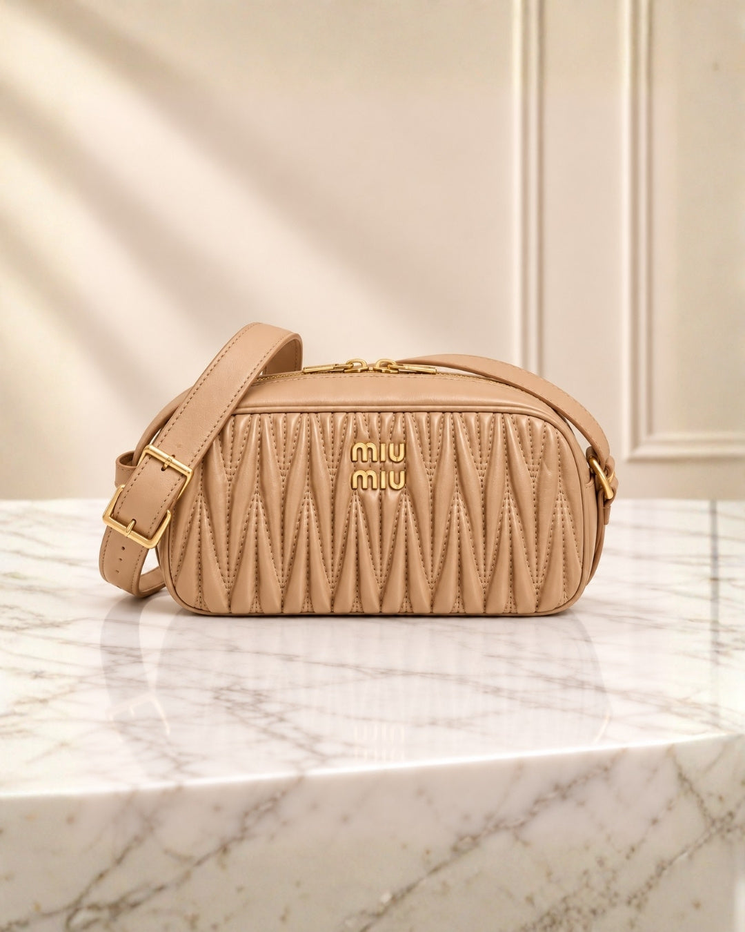 MIU MIU Matelassé Crossbody Bag 26cm