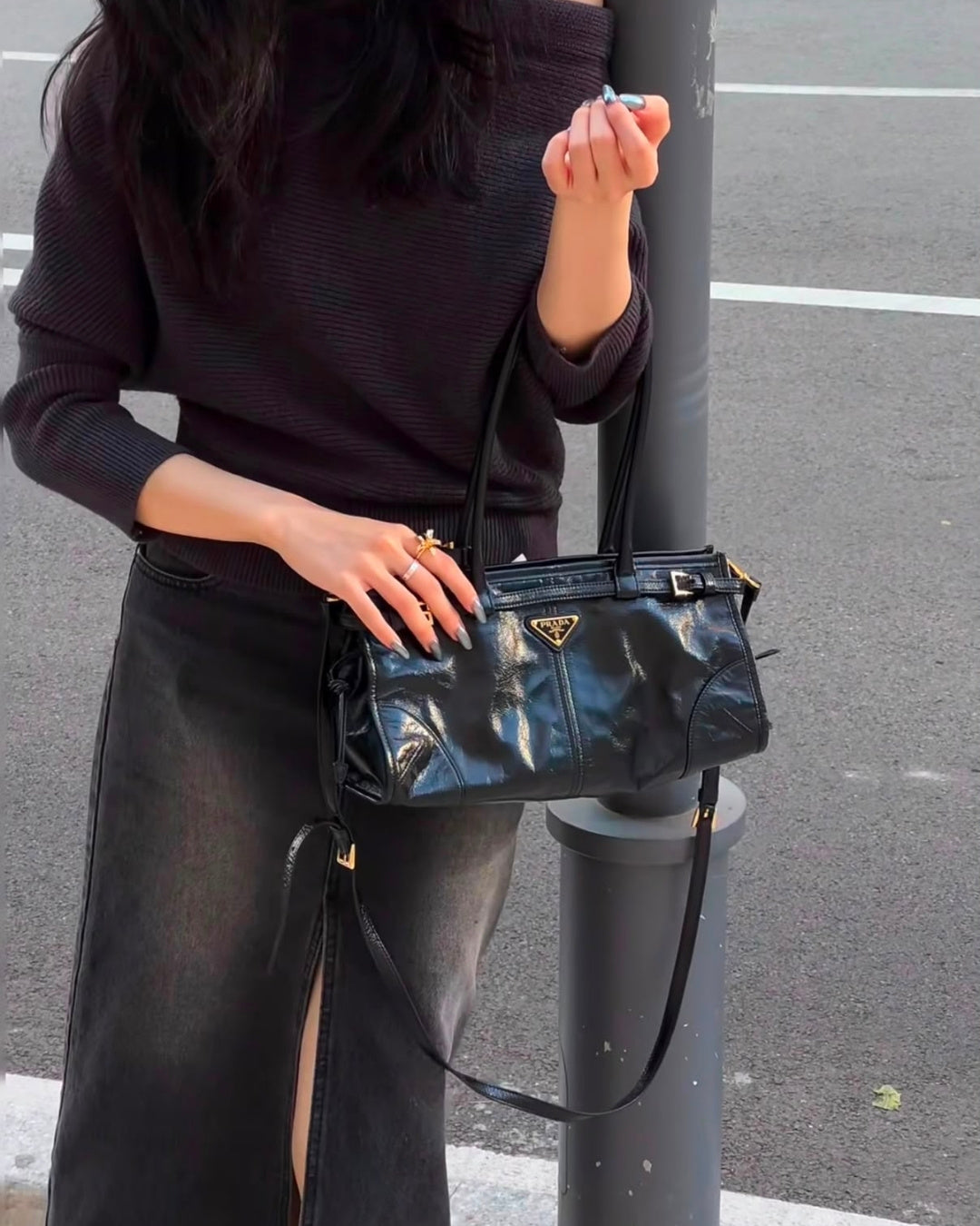 PRADA Shoulder Bag 32 cm A+