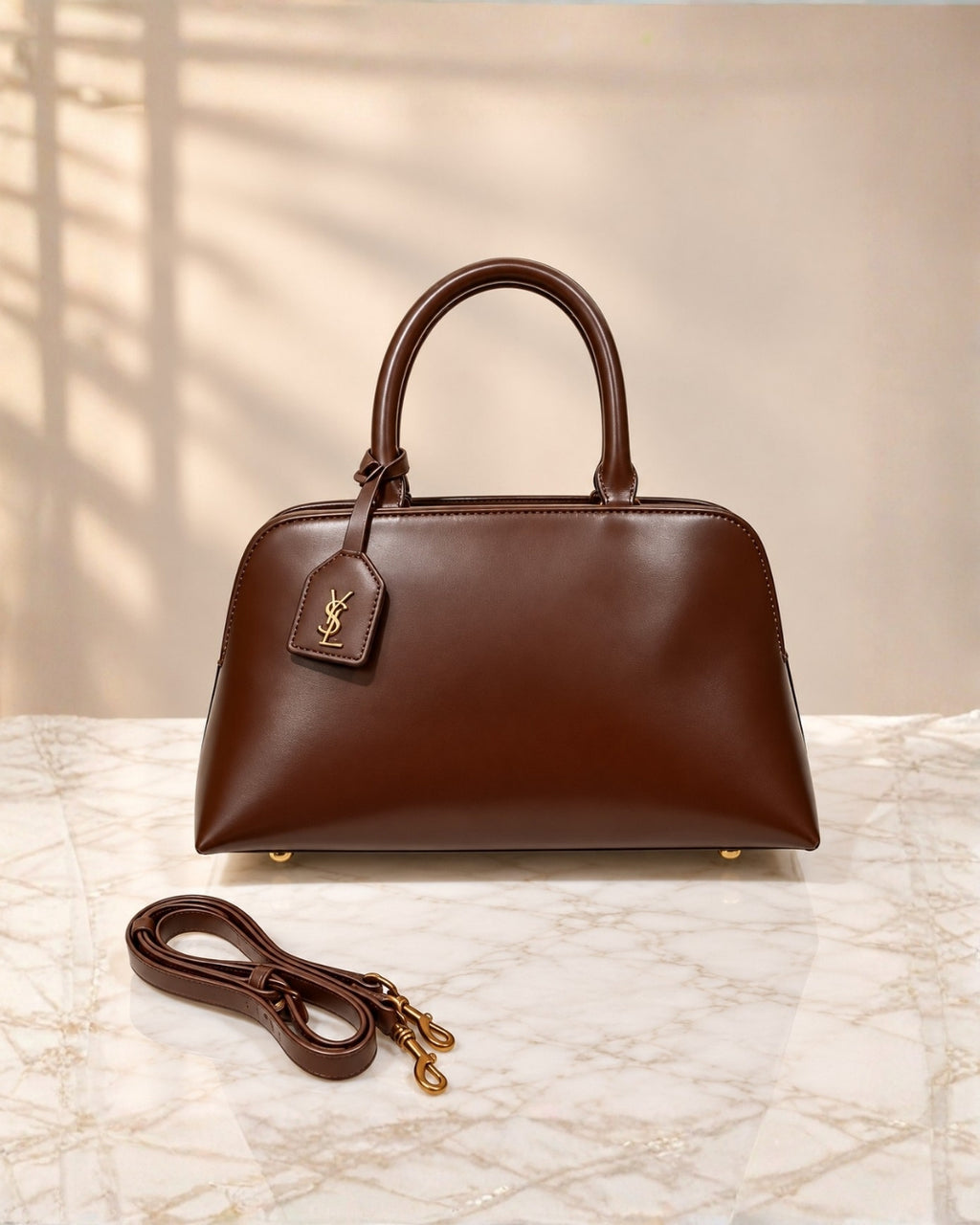 YSL Structured Top Handle Bag 31 cm