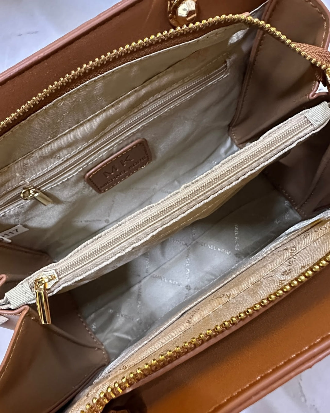 MK Structured Top Handle Tote 26cm