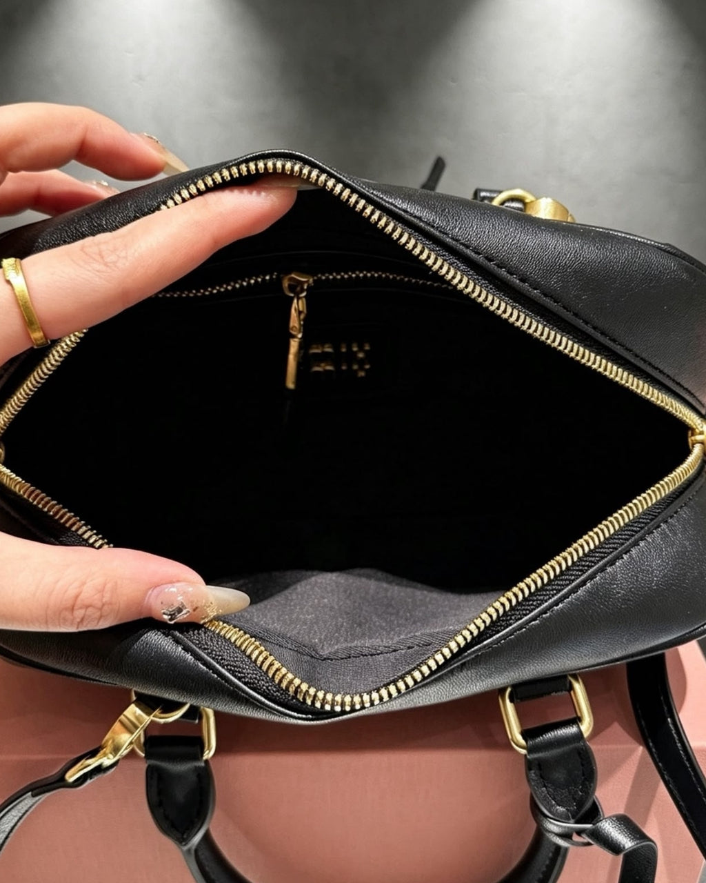 MIU MIU Matelassé Top Handle Bag 25cm