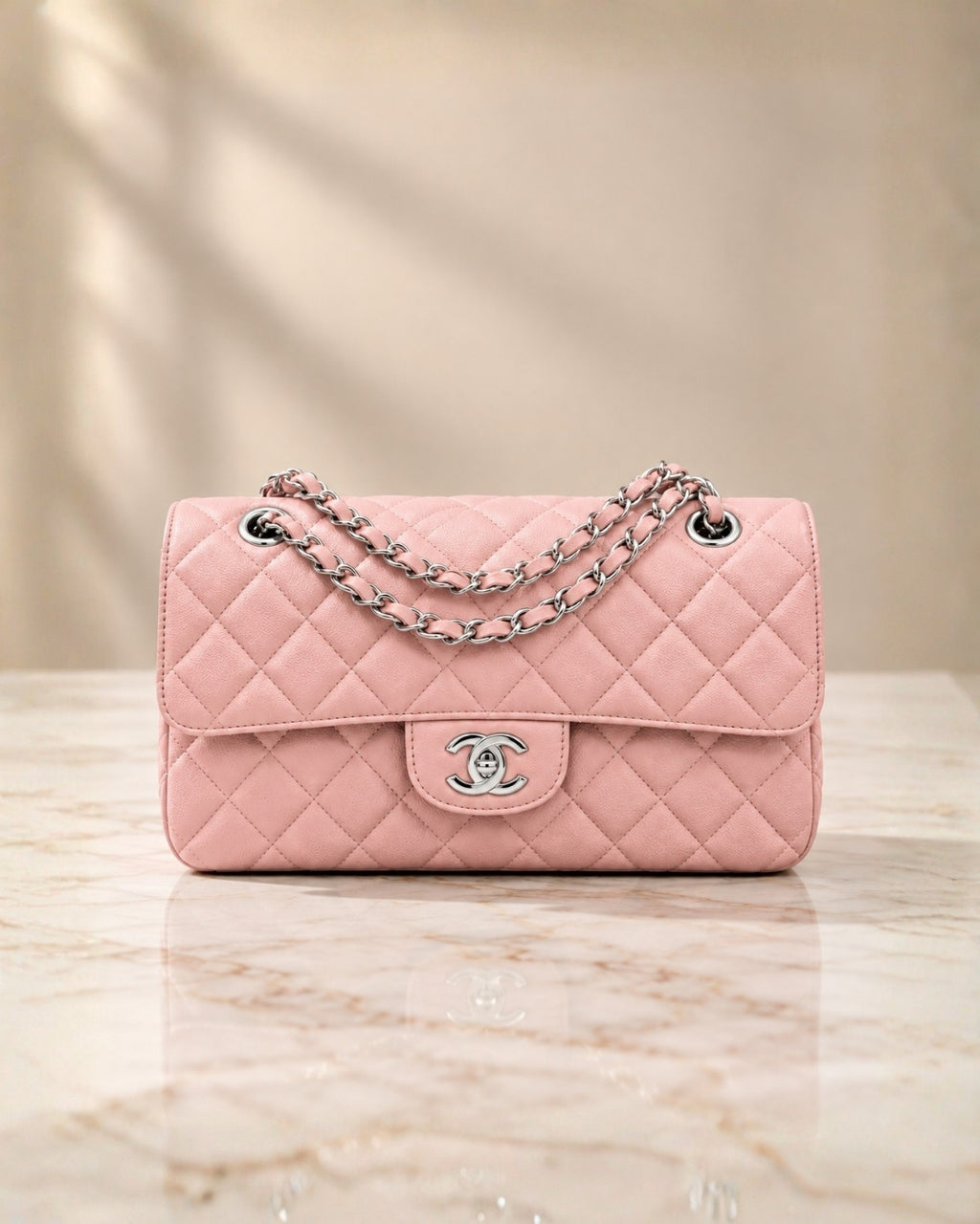 CHANEL Classic Double Flap Shoulder Bag 26cm A+