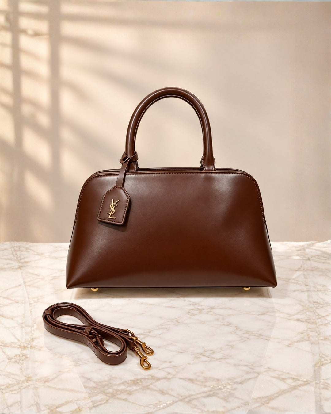 YSL Structured Top Handle Bag 31 cm