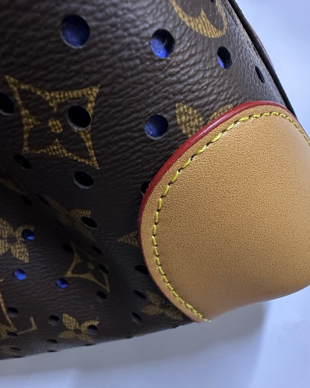 LV Perforated Petite Bucket Bag 22cm A+