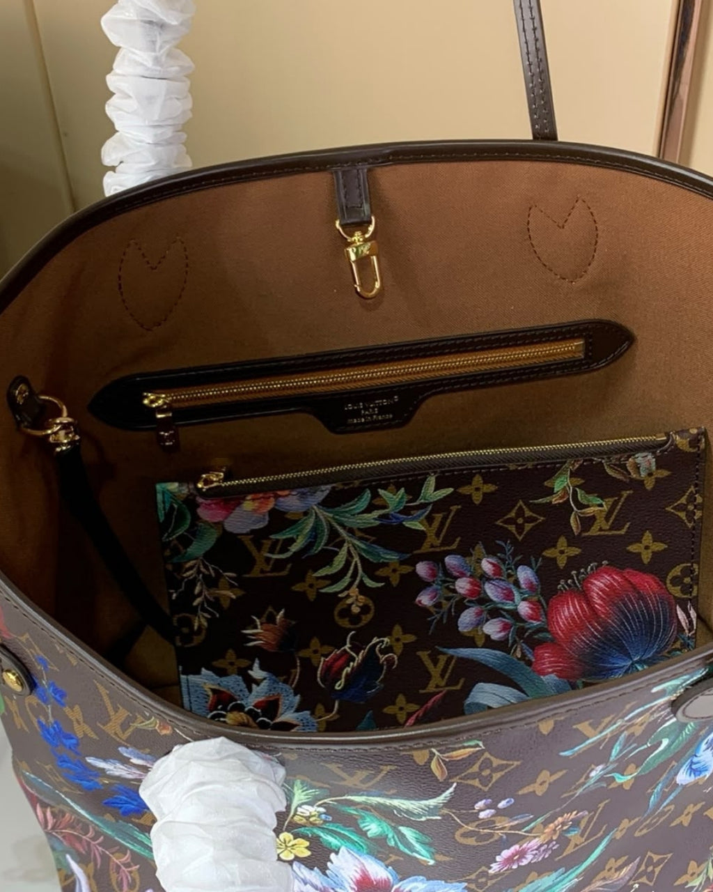LV Neverfull Floral Medium 31cm A+