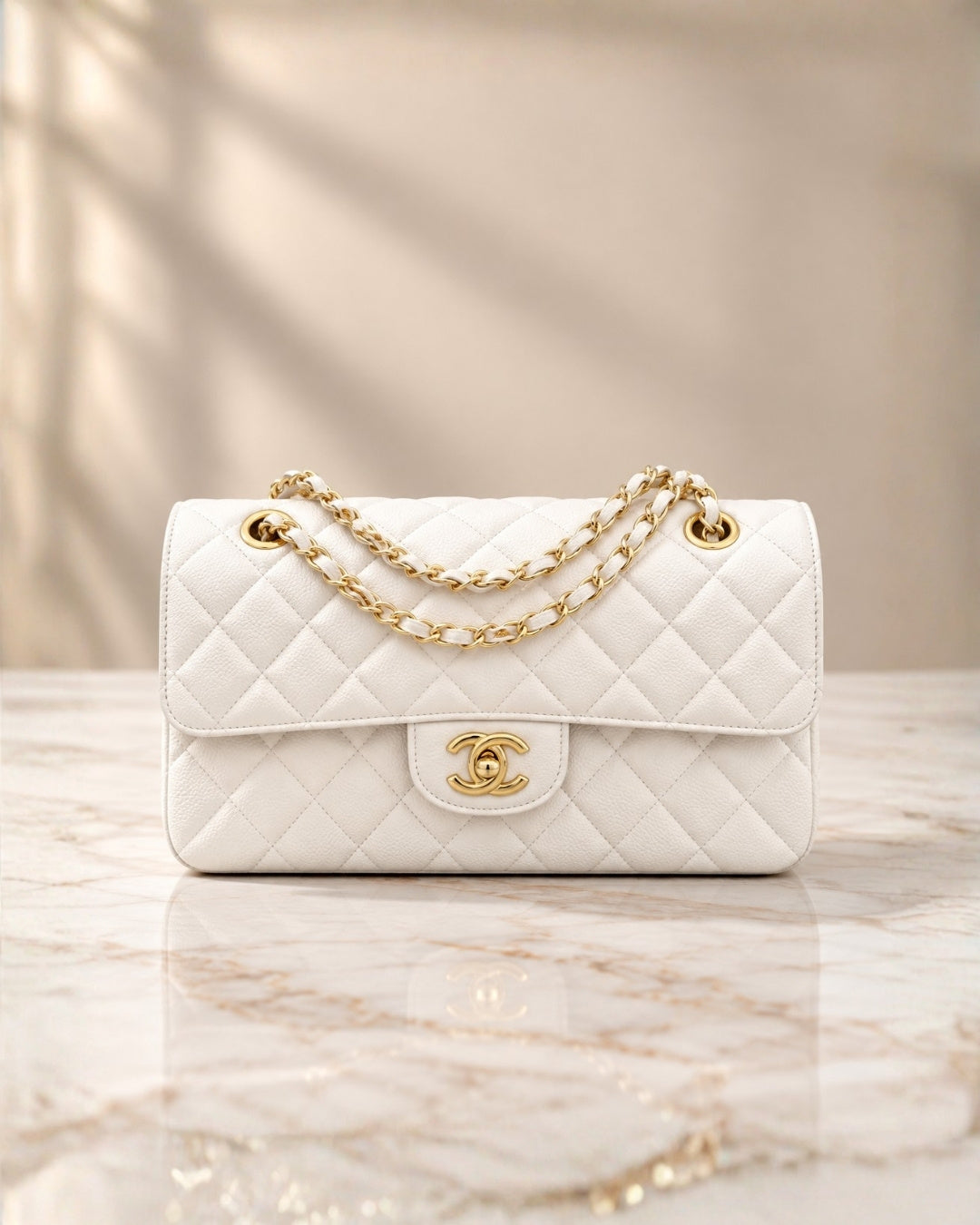 CHANEL Classic Double Flap Shoulder Bag 26cm A+