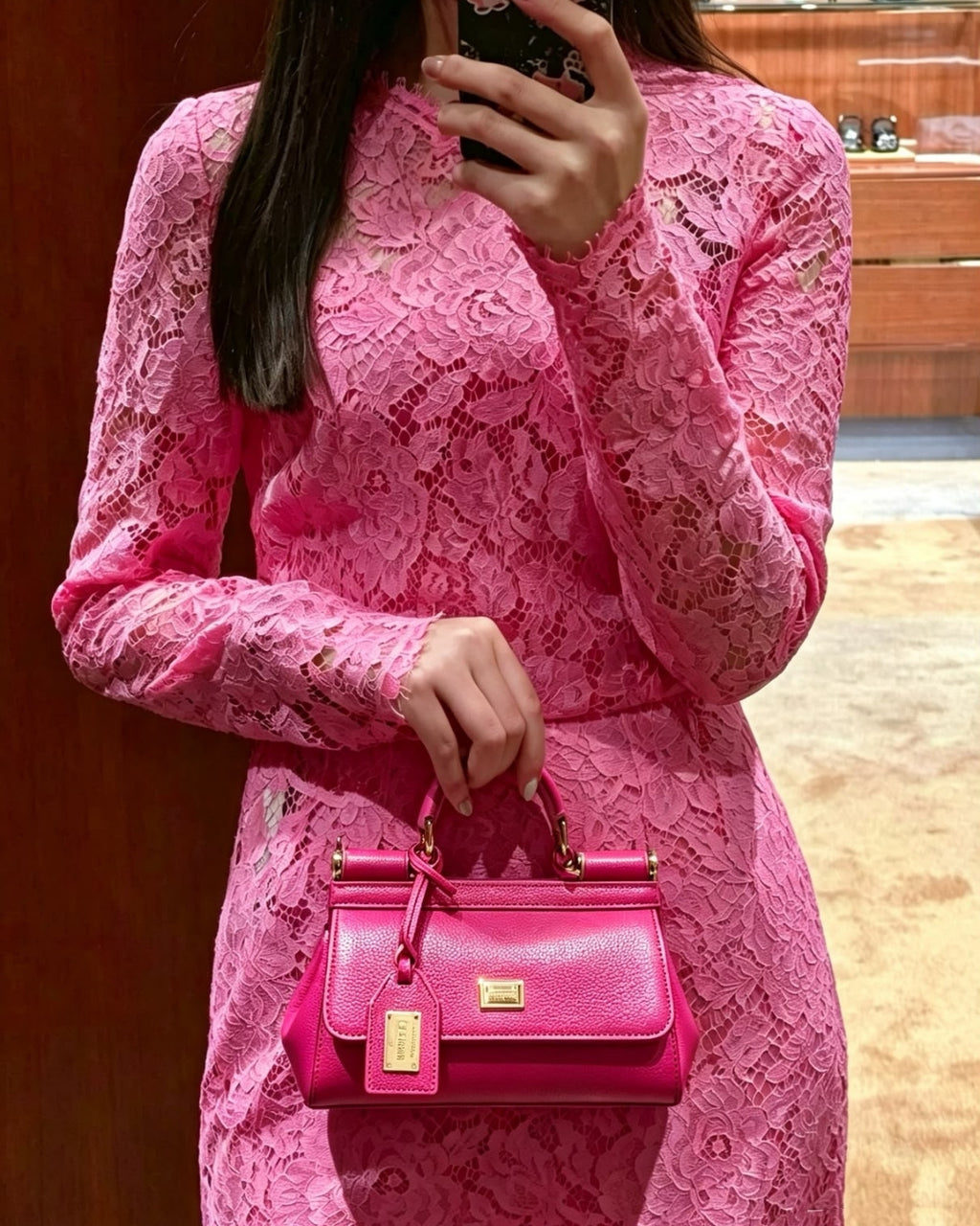 Dolce & Gabbana Top Handle Shoulder Bag 19cm