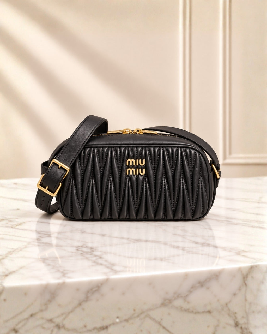 MIU MIU Matelassé Crossbody Bag 26cm