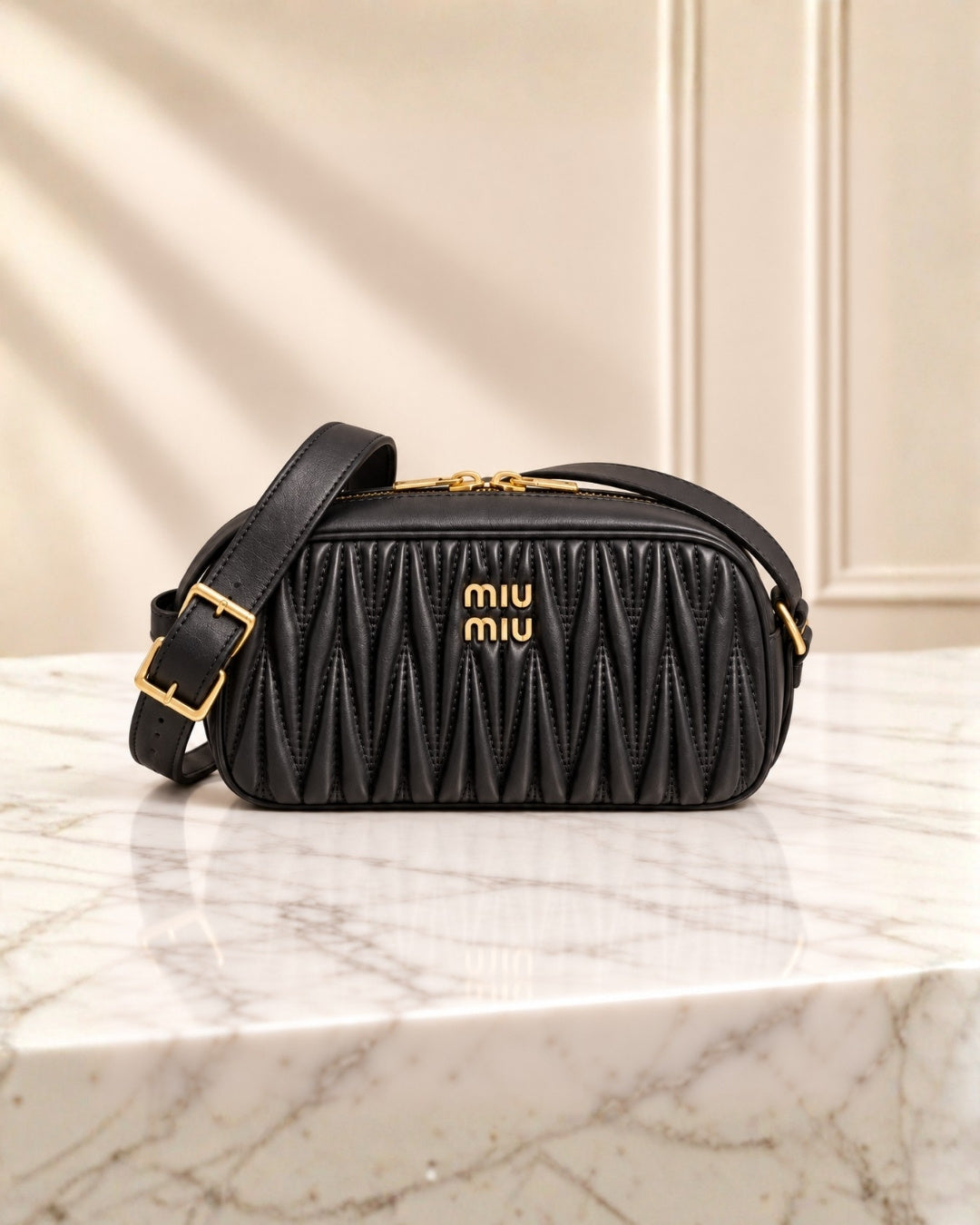 MIU MIU Matelassé Crossbody Bag 26cm