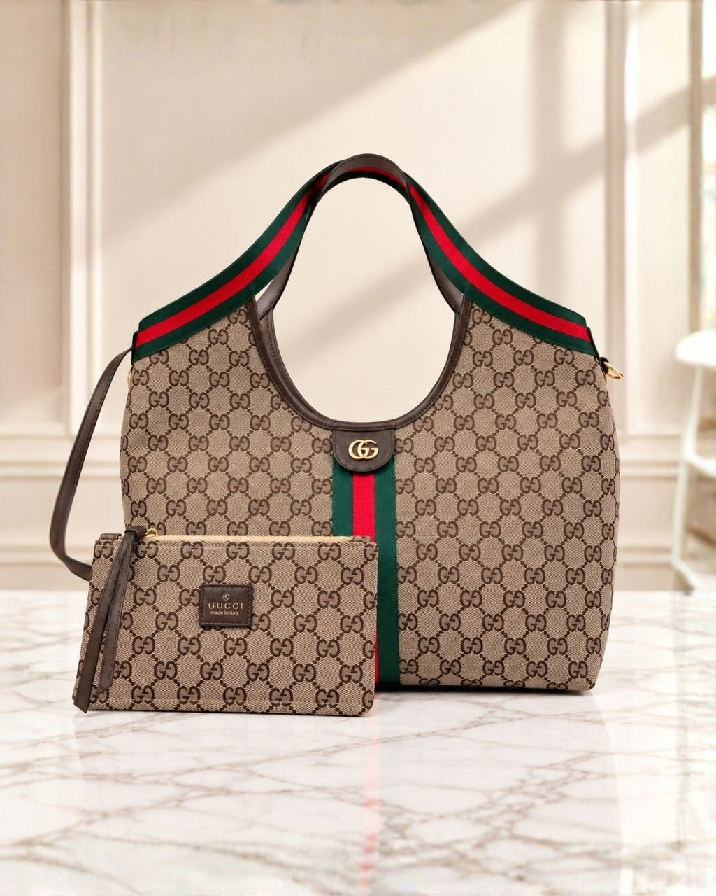 Gucci GG Shoulder Tote Bag 33cm