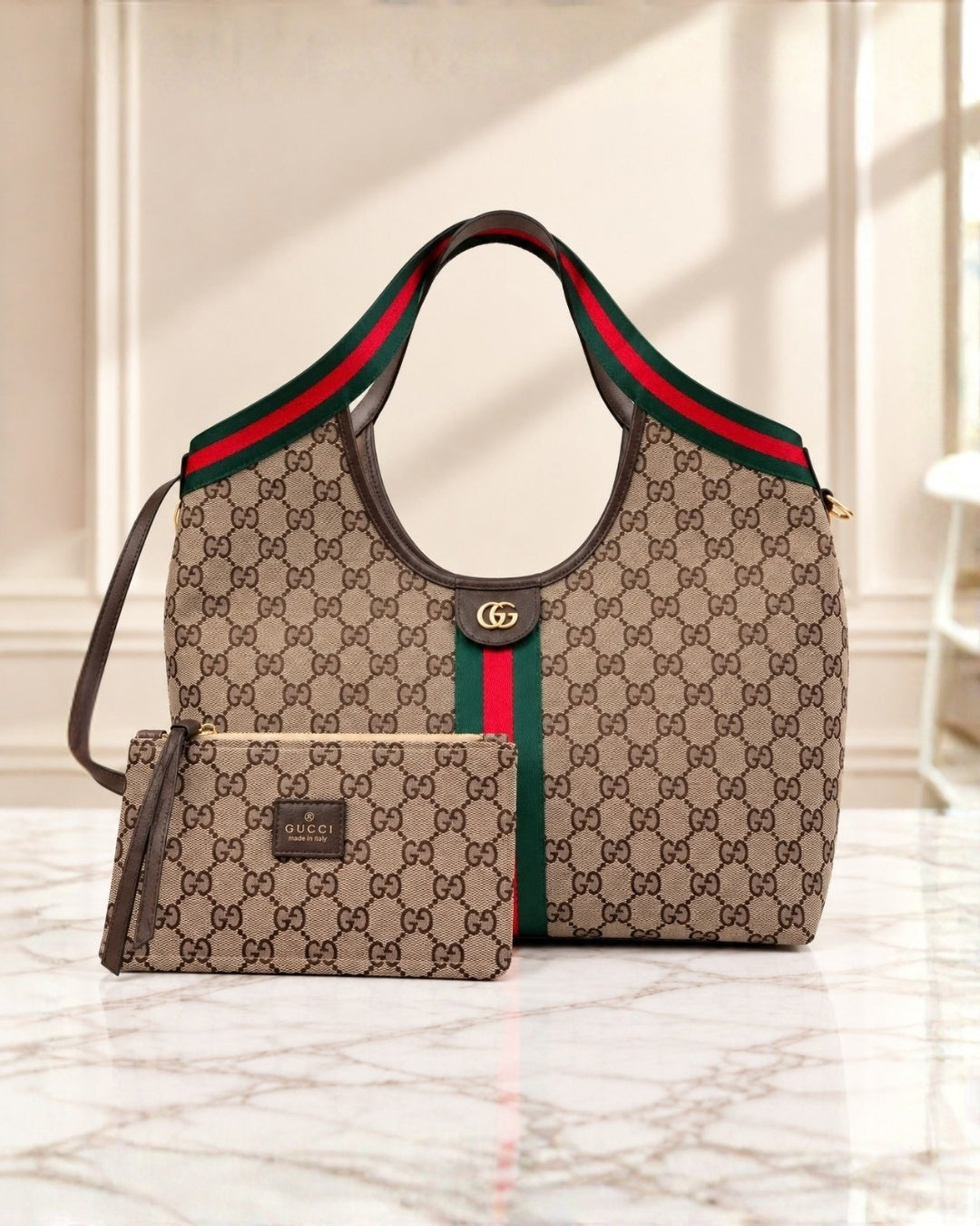 Gucci GG Shoulder Tote Bag 33cm