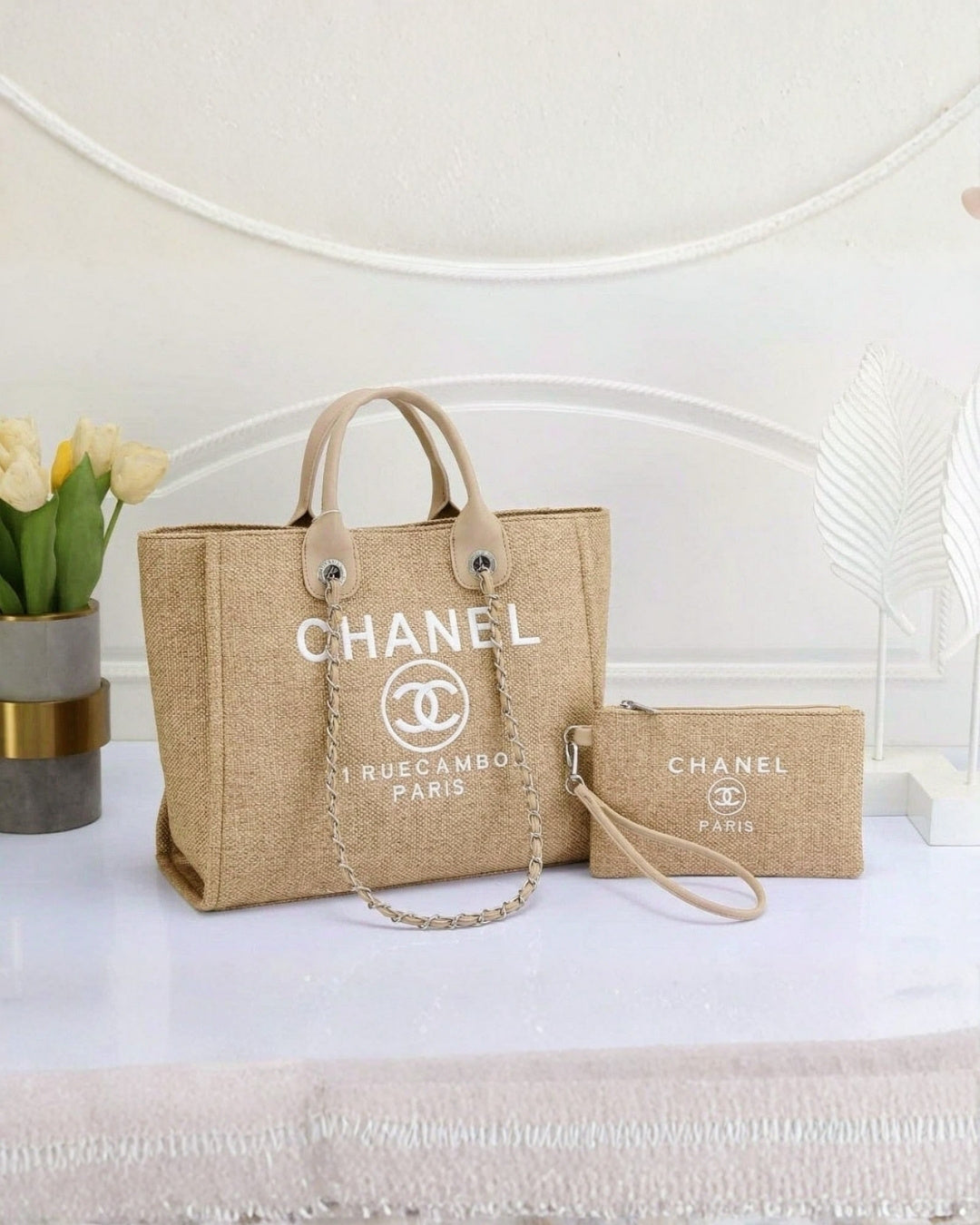 CHANEL Canvas Tote 42cm