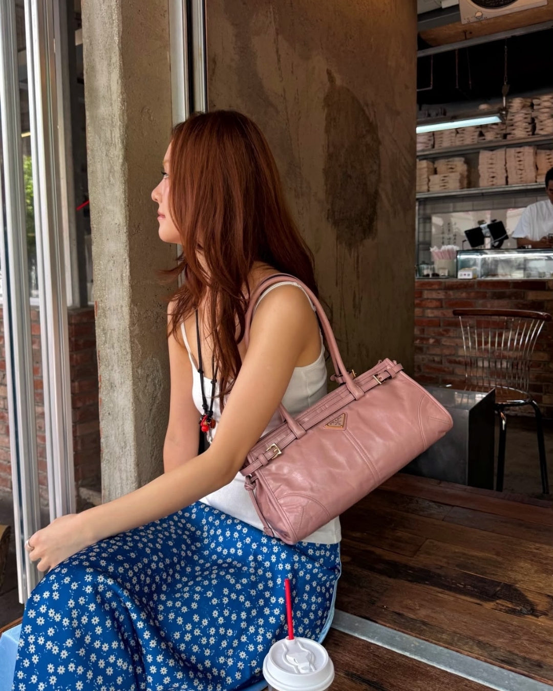 PRADA Shoulder Bag 32 cm A+