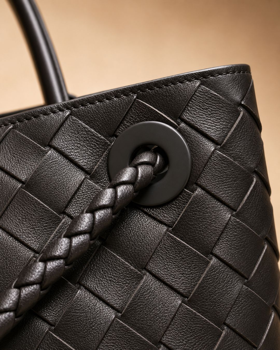 BOTTEGA Woven Top Handle Bag 32cm