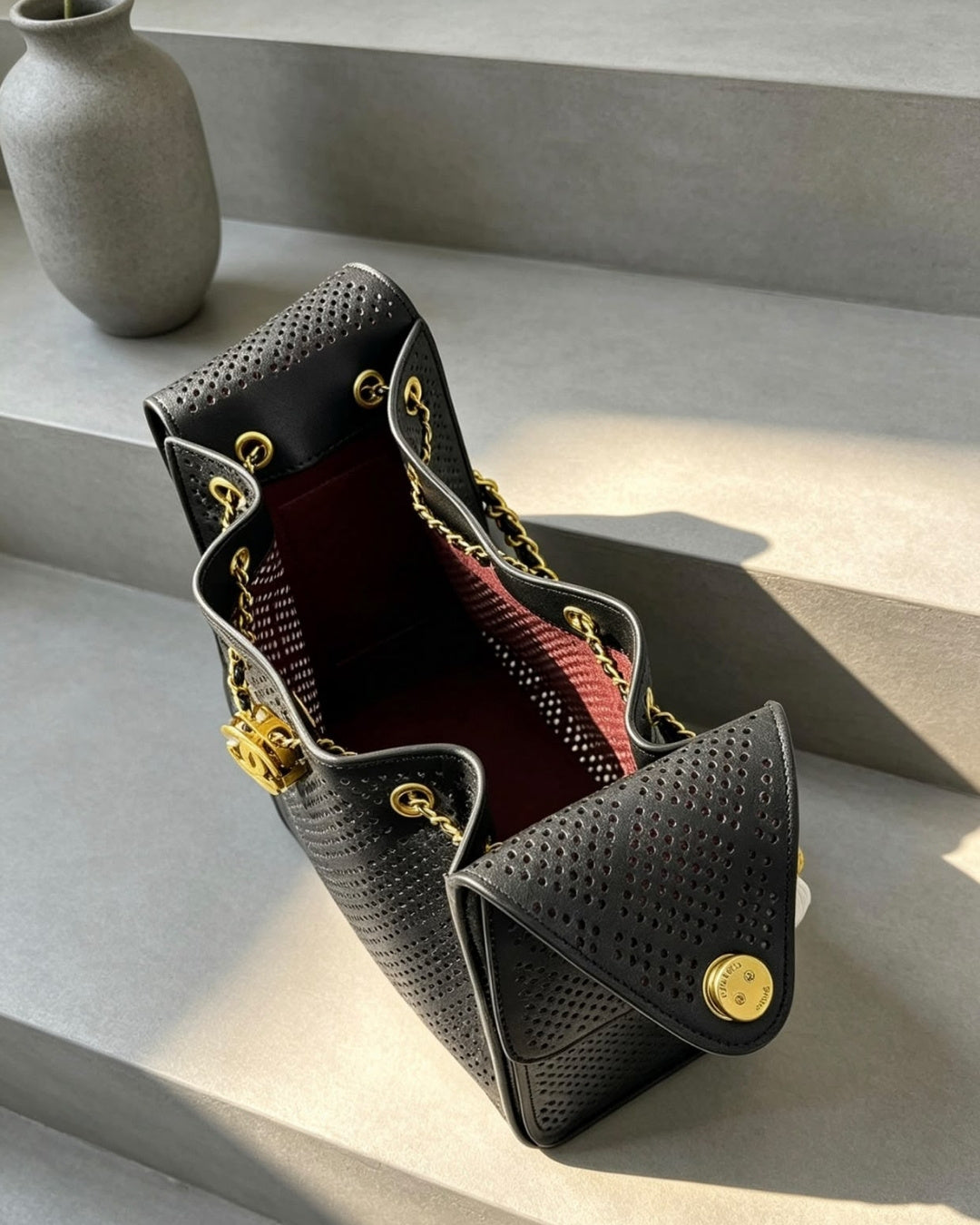 CHANEL 25 Bag Perforated 27cm