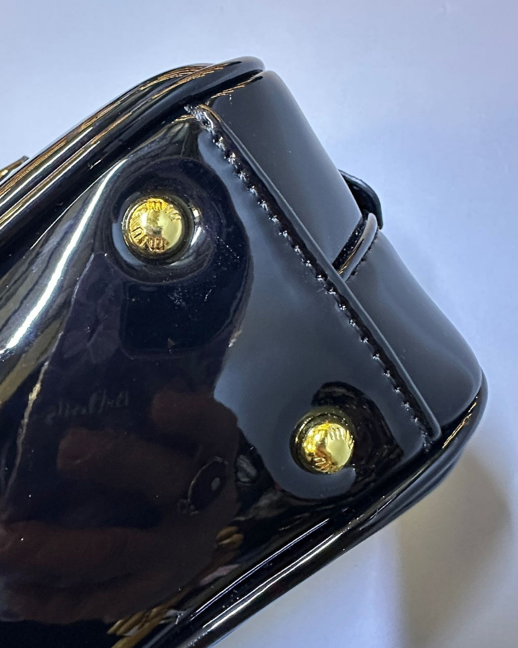 MIU MIU Glossy Mini Boston Bag 22cm