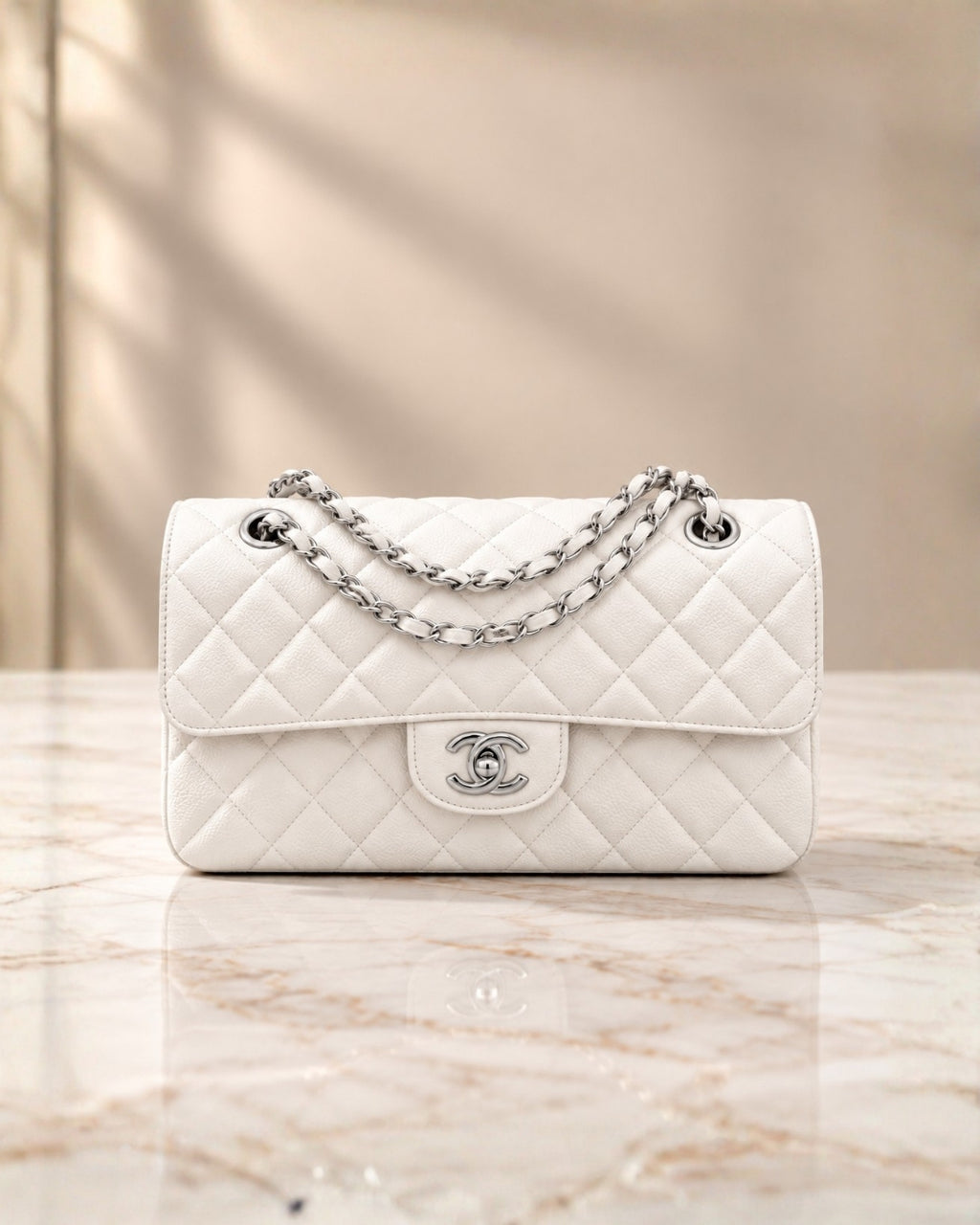 CHANEL Classic Double Flap Shoulder Bag 26cm A+