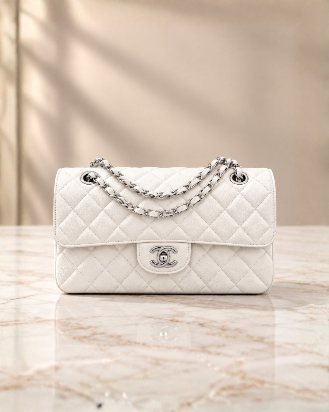 CHANEL Classic Double Flap Shoulder Bag 26cm A+
