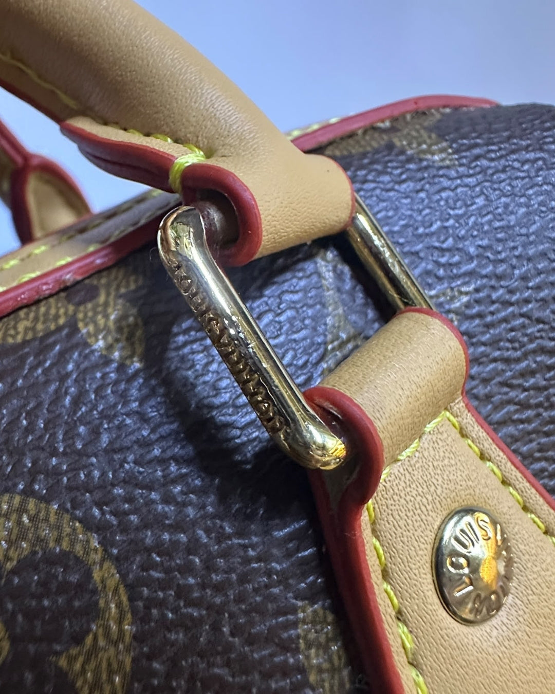 LV Speedy Mini with Teddy Charm 20cm A+