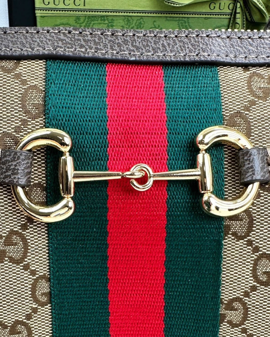 GUCCI Web Boston Tote 30cm