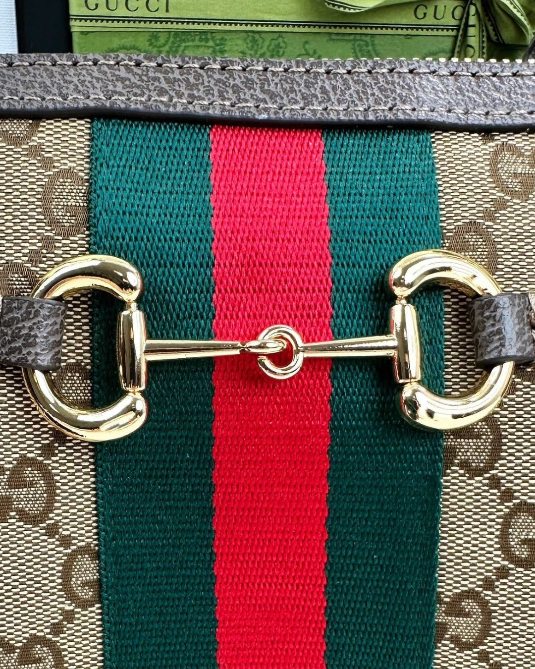 GUCCI Web Boston Tote 30cm