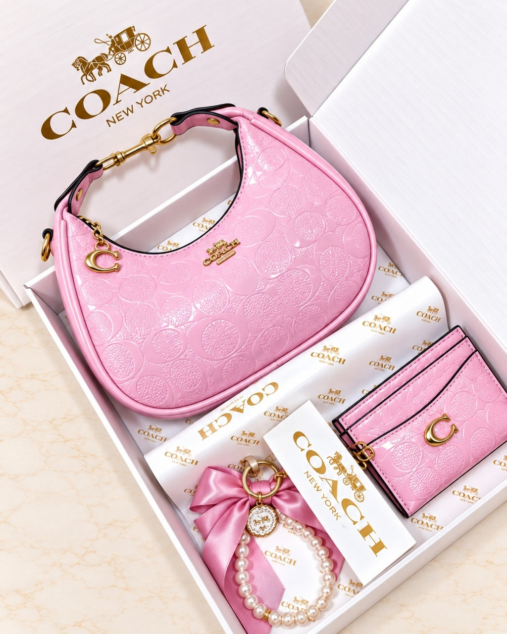 COACH Mini Hobo Gift Set 22cm