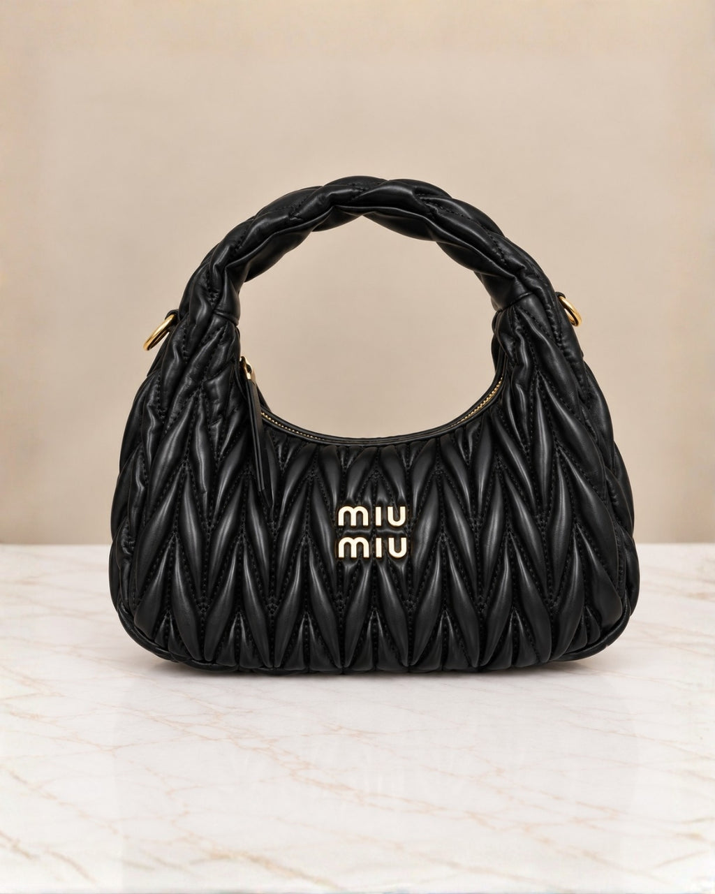 MIU MIU Matelassé Hobo Bag 24cm