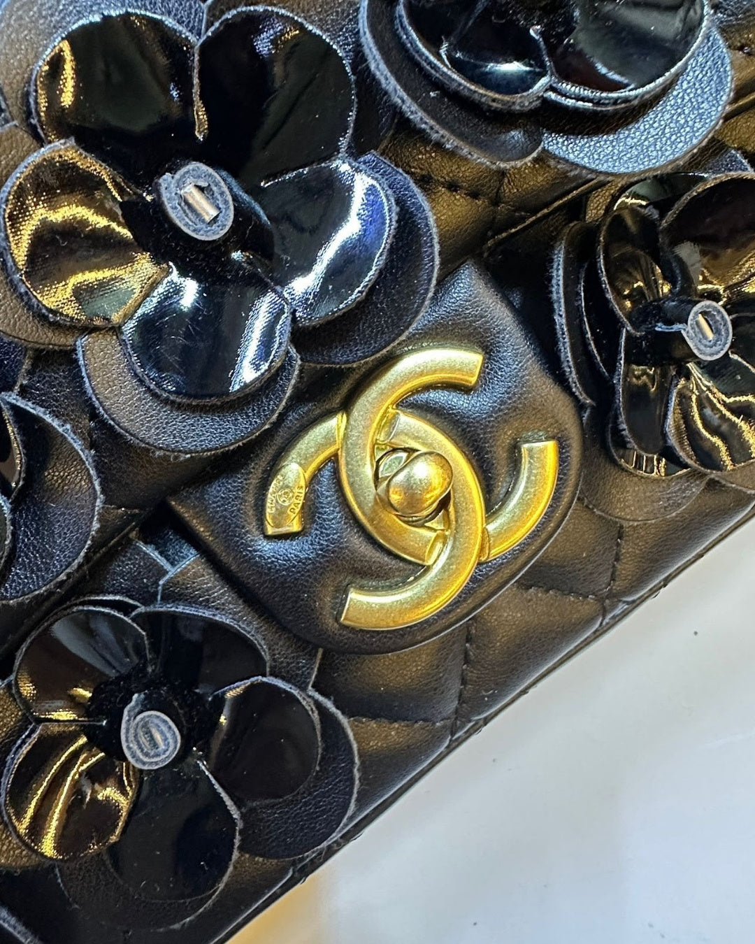 CHANEL Camellia Flower Bag 26 cm A+