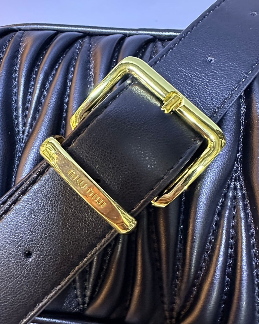 MIU MIU Matelassé Crossbody Bag 26cm