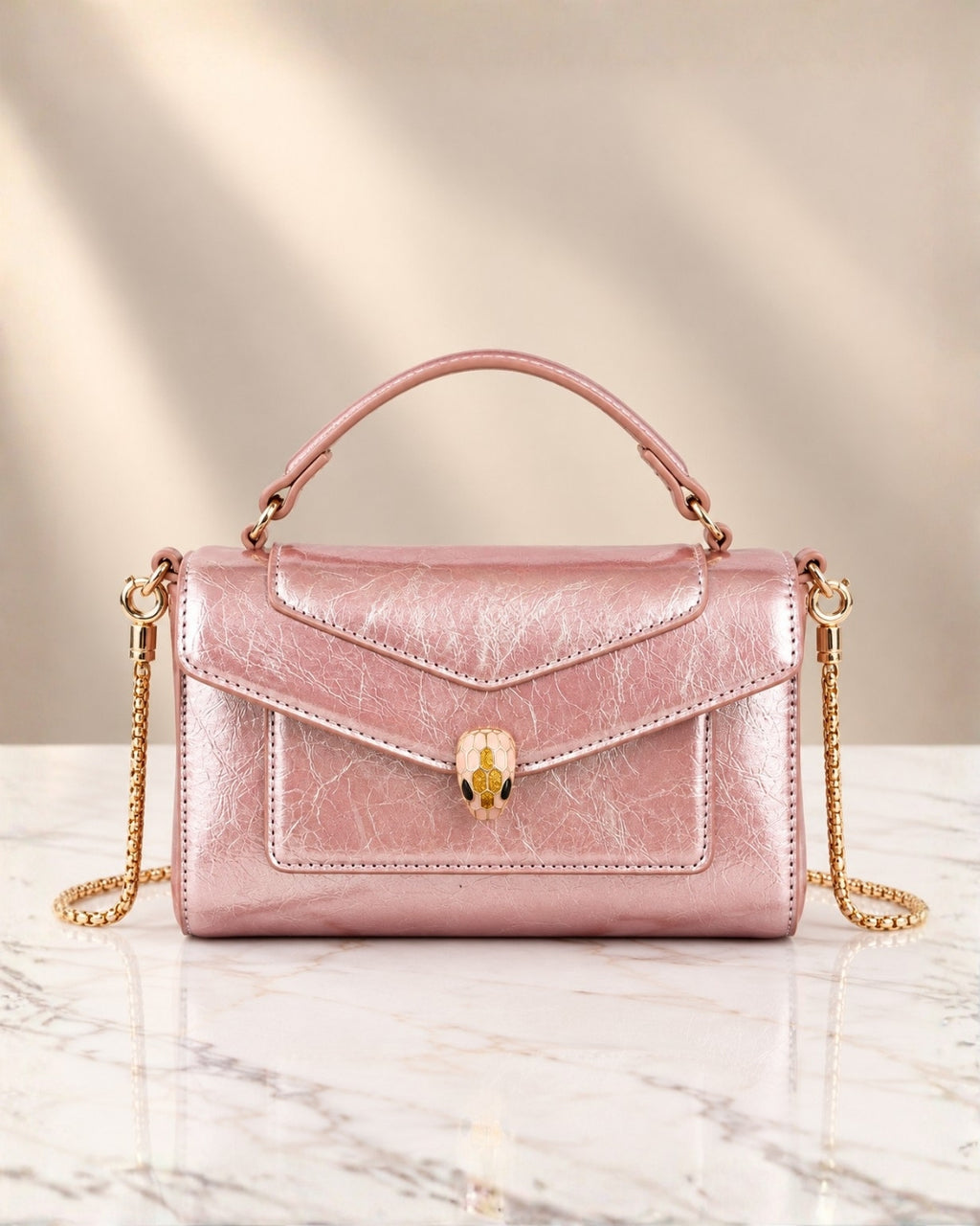 BVLGARI Serpent Mini Top Handle Bag 20cm