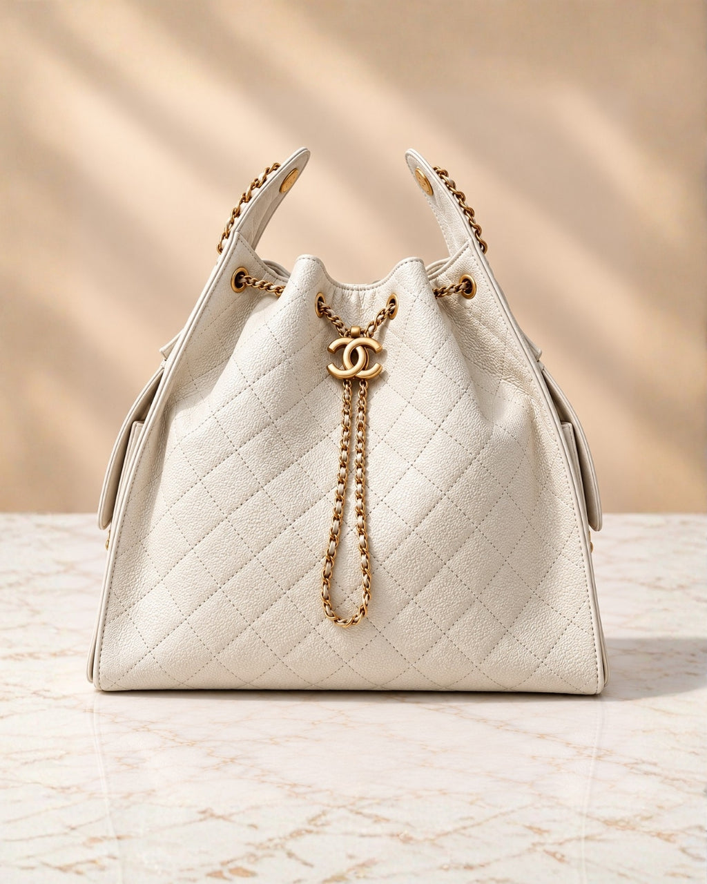 CHANEL 25 Bag Large Grainy Surface 30cm