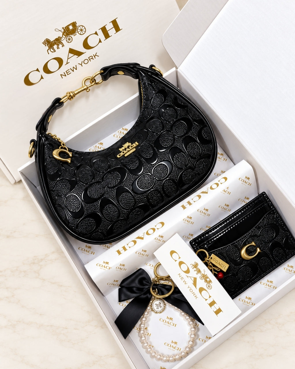 COACH Mini Hobo Gift Set 22cm