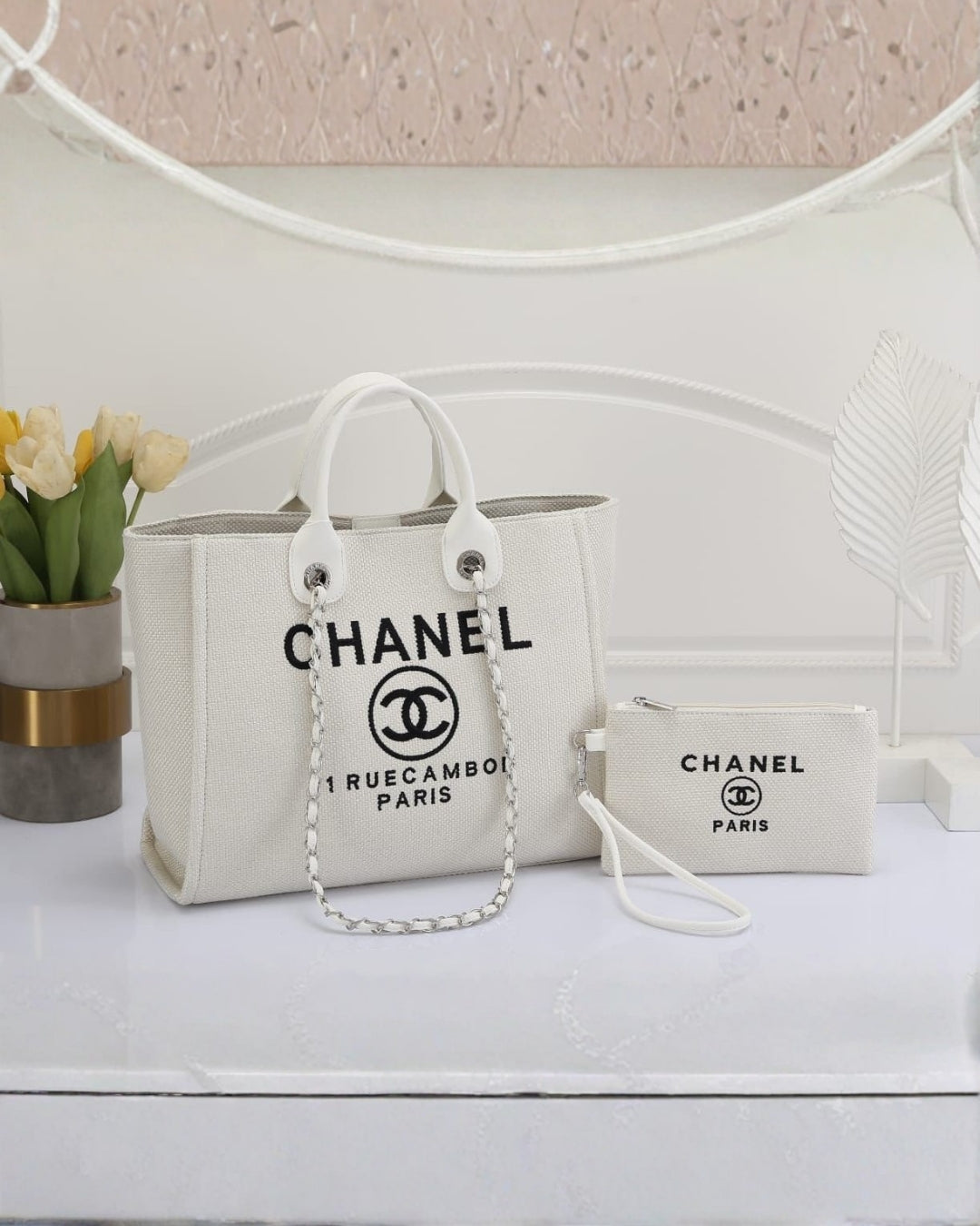 CHANEL Canvas Tote 42cm
