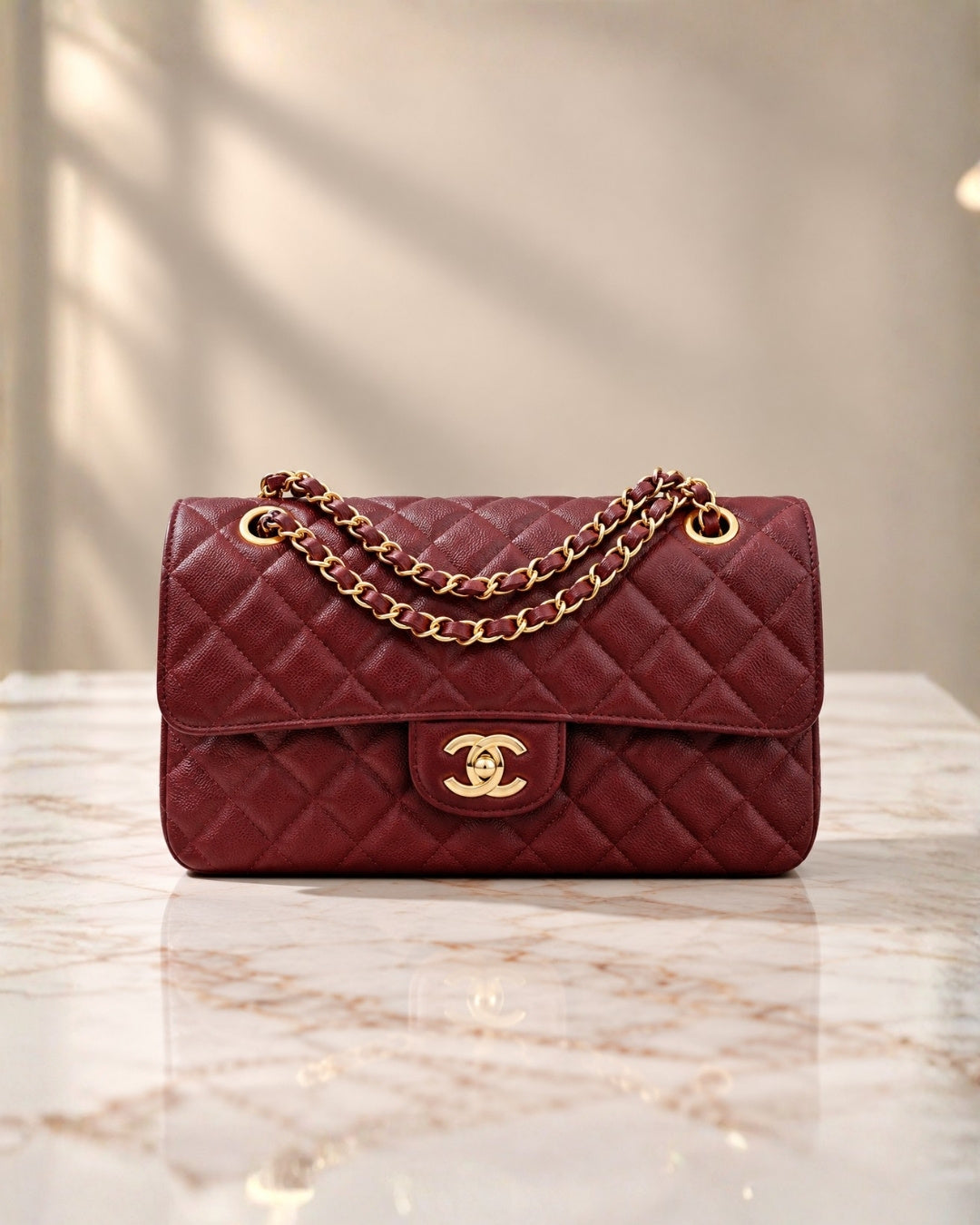 CHANEL Classic Double Flap Shoulder Bag 26cm A+