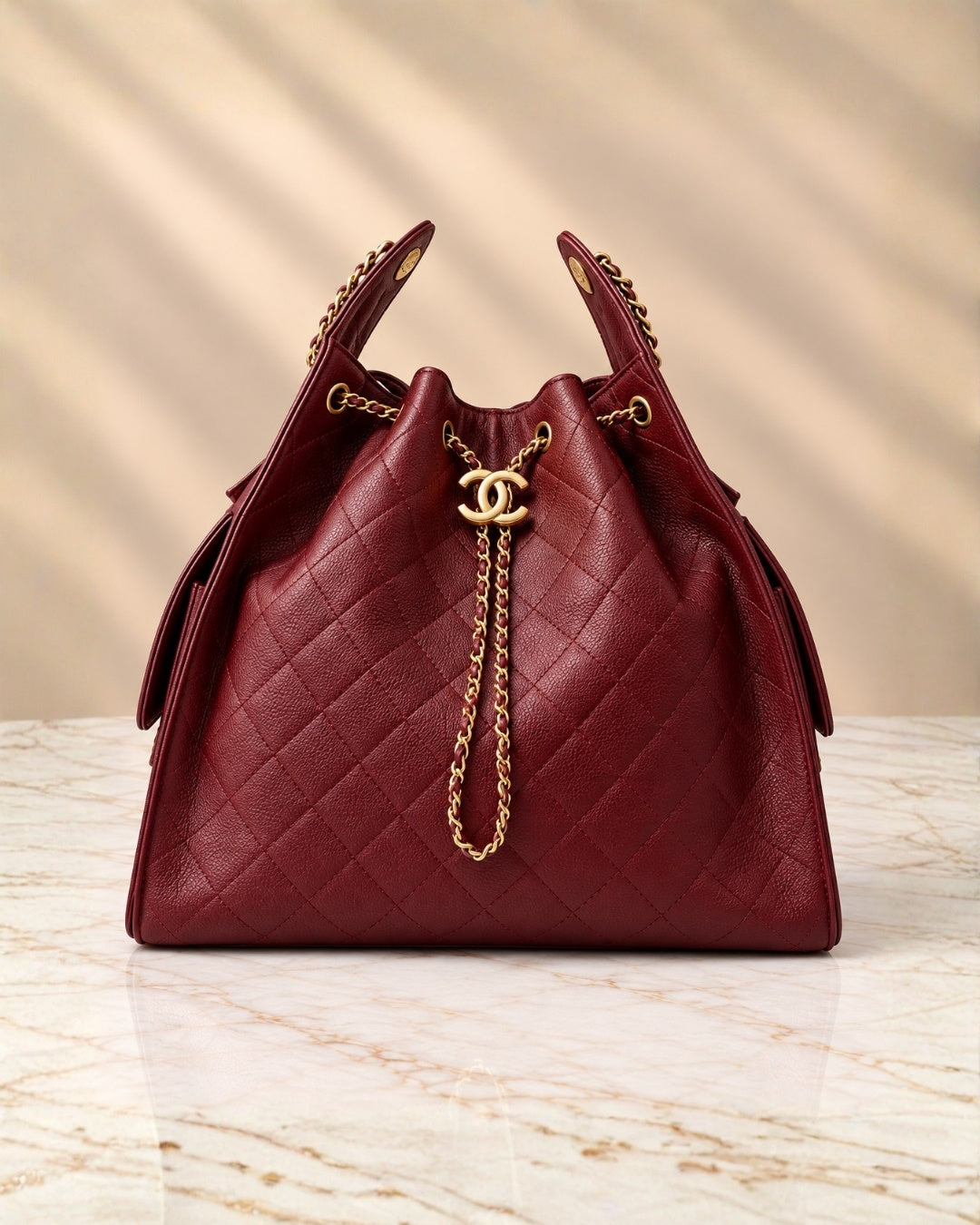 CHANEL 25 Bag Large Grainy Surface 30cm