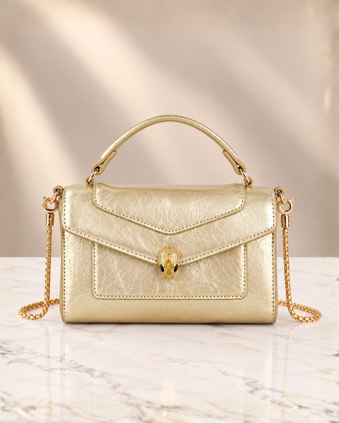 BVLGARI Serpent Mini Top Handle Bag 20cm
