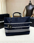 CHANEL Pearl Encrusted Tote 45 cm A+