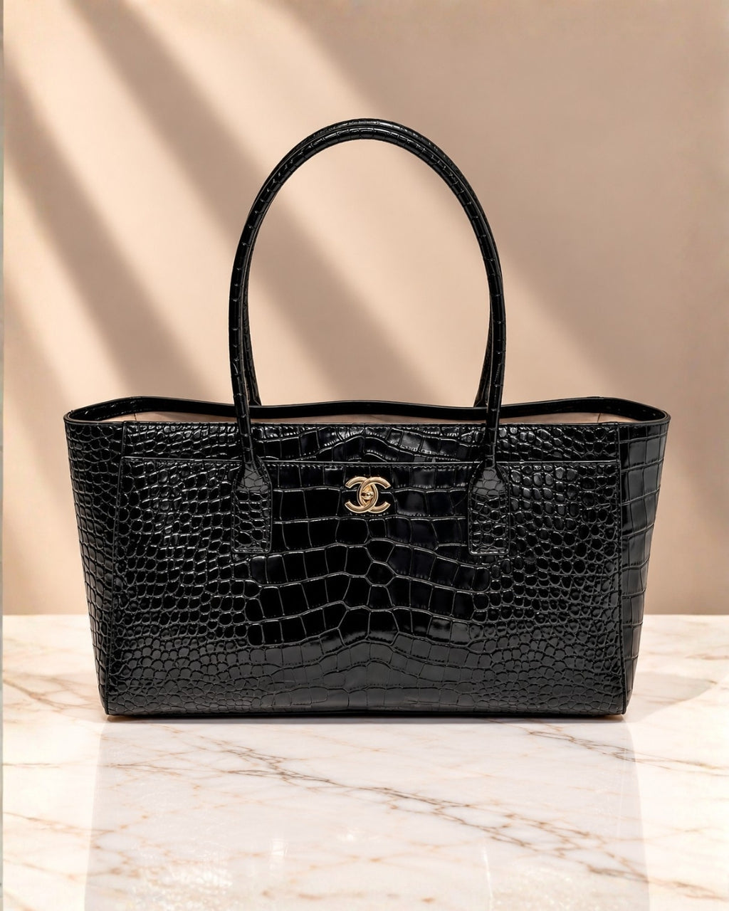 CHANEL Executive Croc Tote 36cm