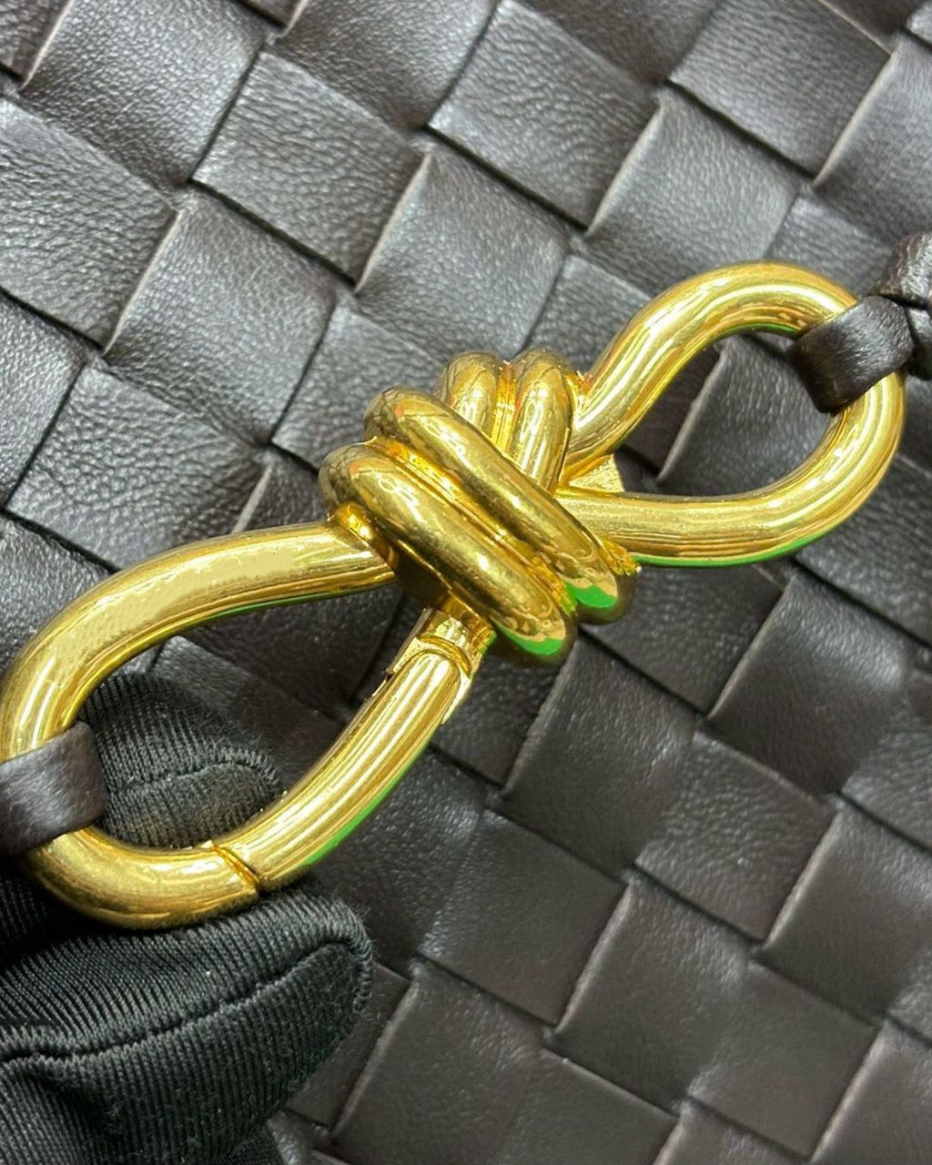 BOTTEGA Woven Top Handle Bag 32cm
